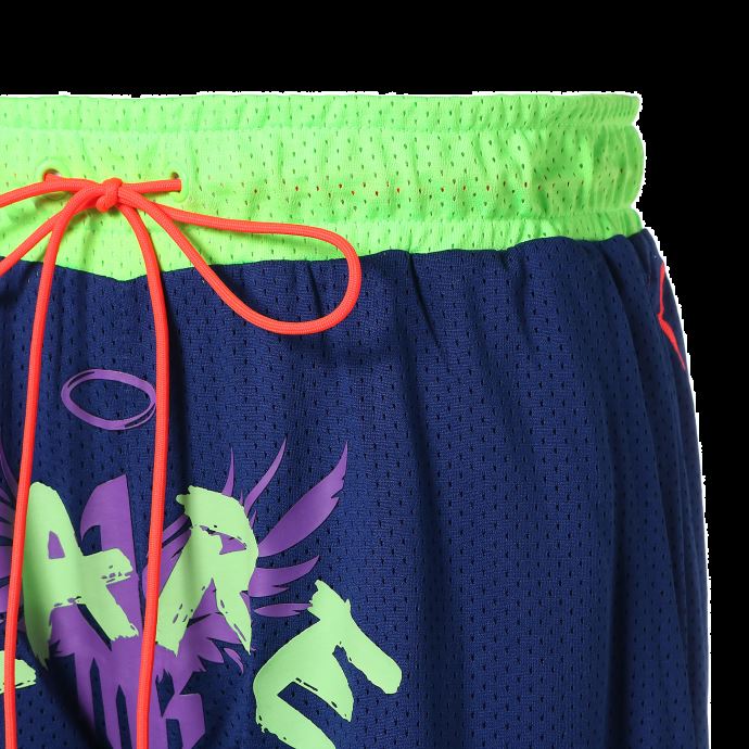 Short De Basketball Elektro Bleu-vert Gecko Puma Canada Rare Pour Homme
