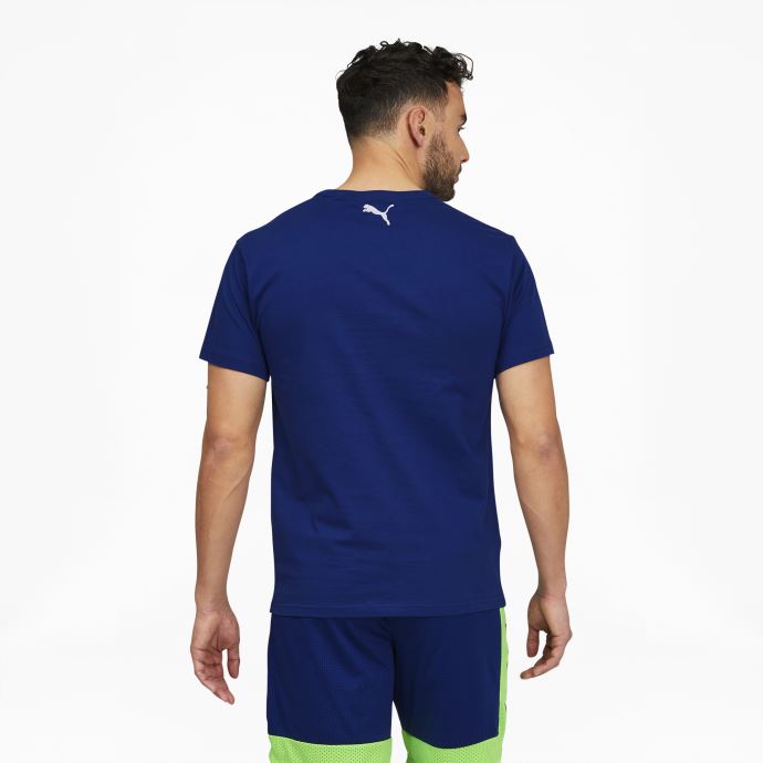 T-shirt Graphique De Basketball Rare Pour Hommes Puma Canada Electro Blue