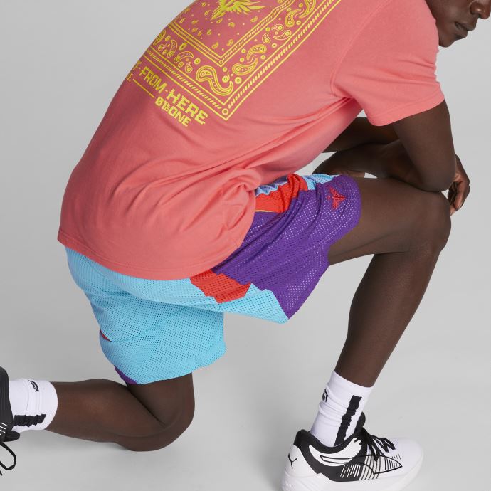 Lamelo Slashing Short De Basketball Homme Puma Canada Blue Atoll