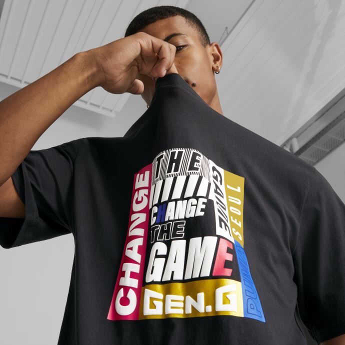 Puma Canada Gen.g Changer Le Jeu Esports Tee Noir