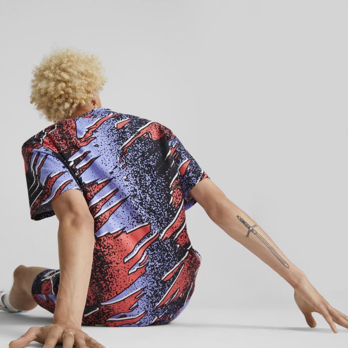 Puma Canada Lavendar Pop-aop Fandom T-shirt Imprimé Pour Hommes