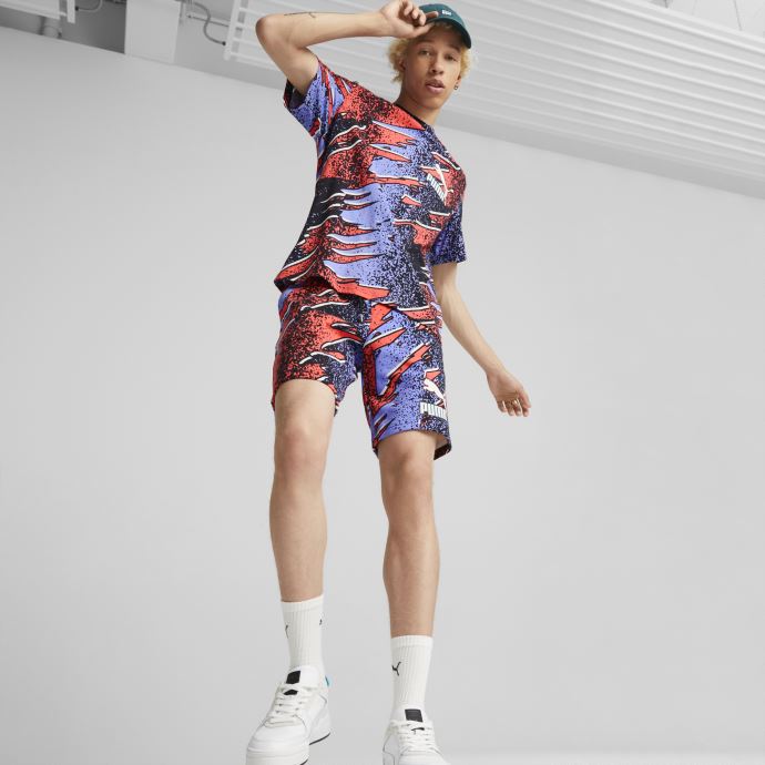 Puma Canada Lavendar Pop-aop Fandom T-shirt Imprimé Pour Hommes
