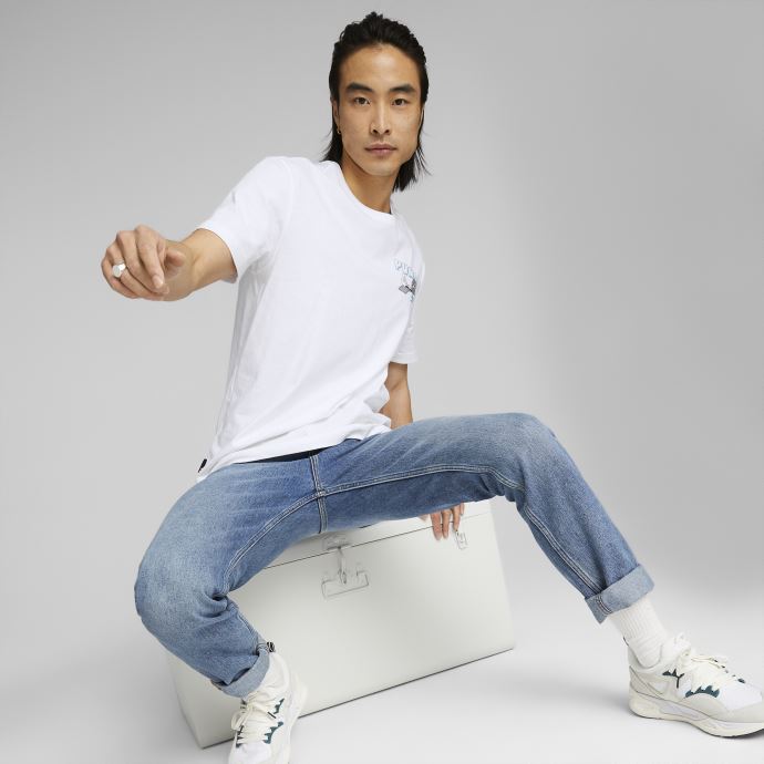 T-shirt Graphique Centre-ville Blanc Pour Hommes Puma Canada
