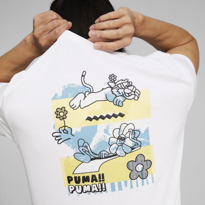 T-shirt Graphique Centre-ville Blanc Pour Hommes Puma Canada
