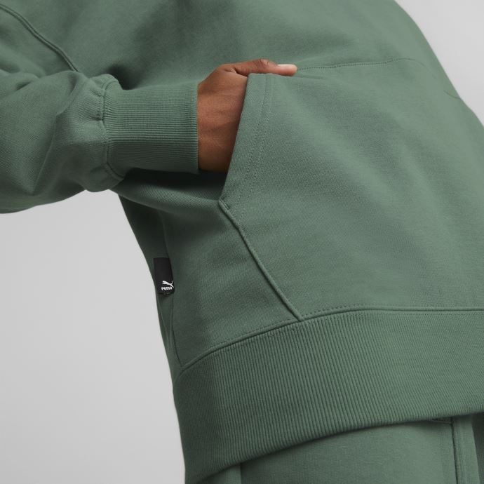 Sweat à Capuche Surdimensionné Centre-ville Puma Canada Deep Forest Pour Femmes
