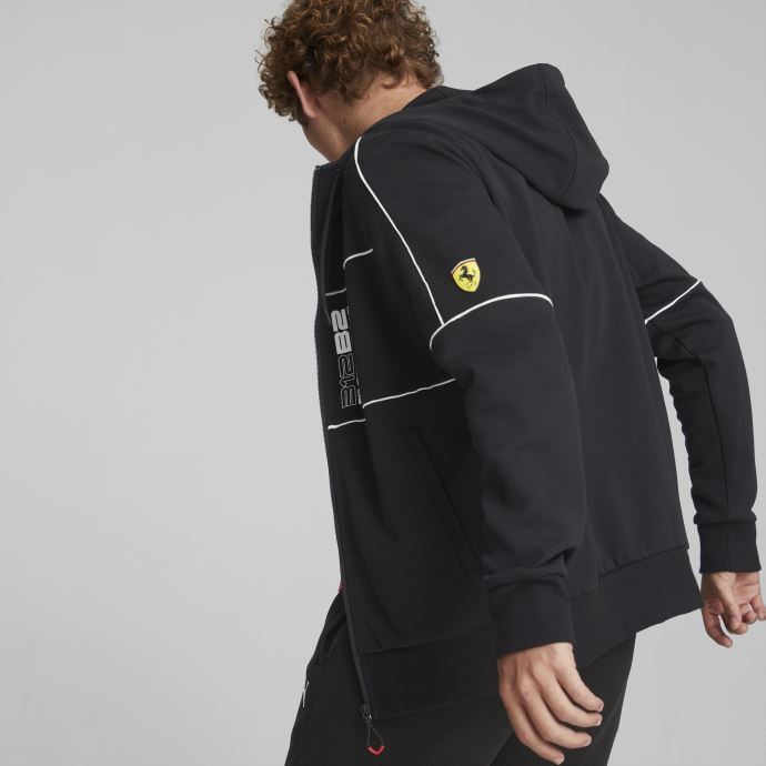 Puma Canada Scuderia Ferrari Race Slim Fit Veste à Capuche Hommes Noir