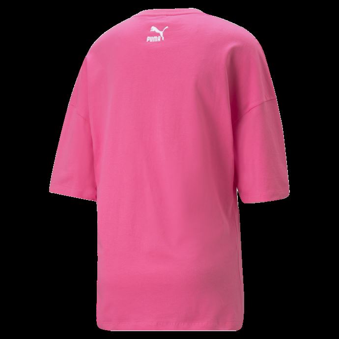 T-shirt Rétro Surdimensionné Femme Rose Carmin Puma Canada