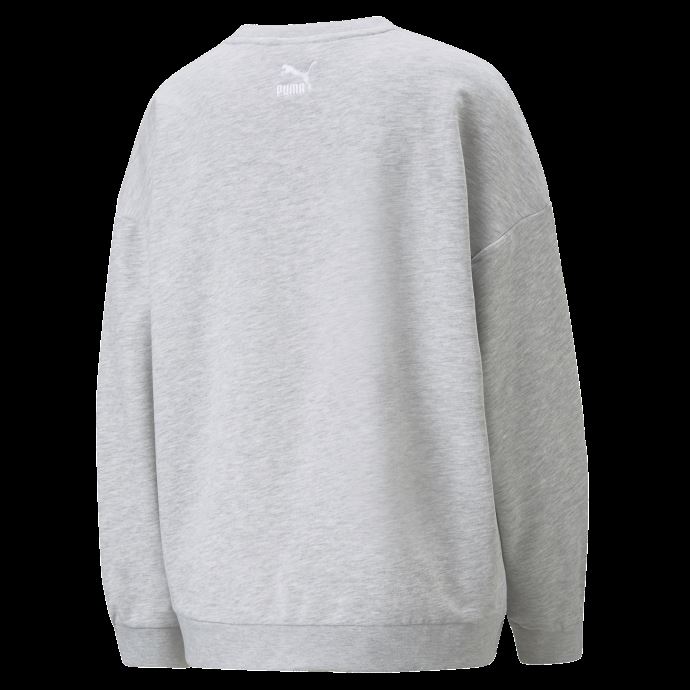 Sweat Col Rond Puma Canada Retro Gris Clair Chiné Femme