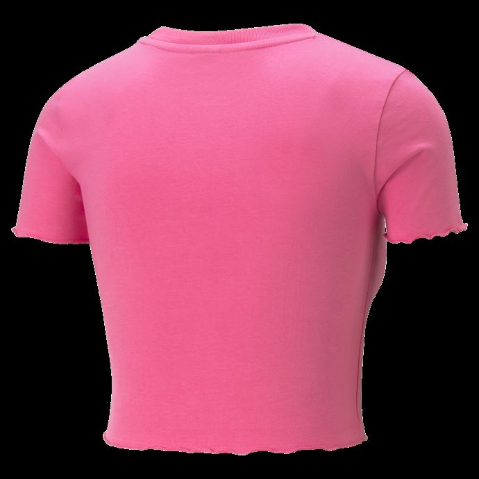 T-shirt Court Rétro Puma Canada Rose Carmin Femme