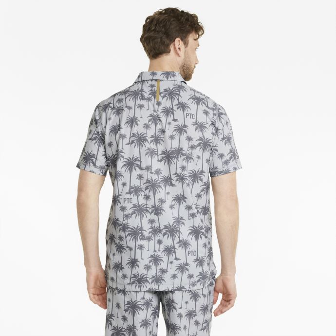 Puma Canada X Palm Tree Crew Polo De Golf Palm Homme Taille Haute-quiet Shade