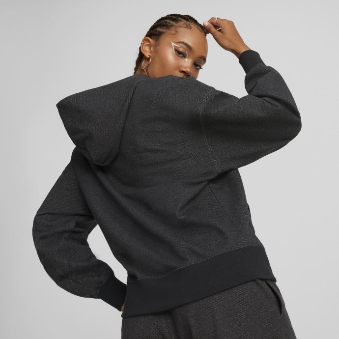Puma Canada Classics Sweat à Capuche Soft Ink Femme Noir
