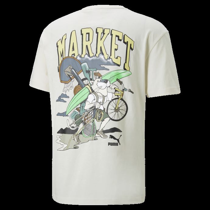 Puma Canada X Market T-shirt Graphique Pour Hommes Immaculé

