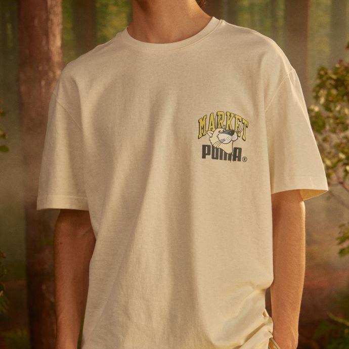 Puma Canada X Market T-shirt Graphique Pour Hommes Immaculé
