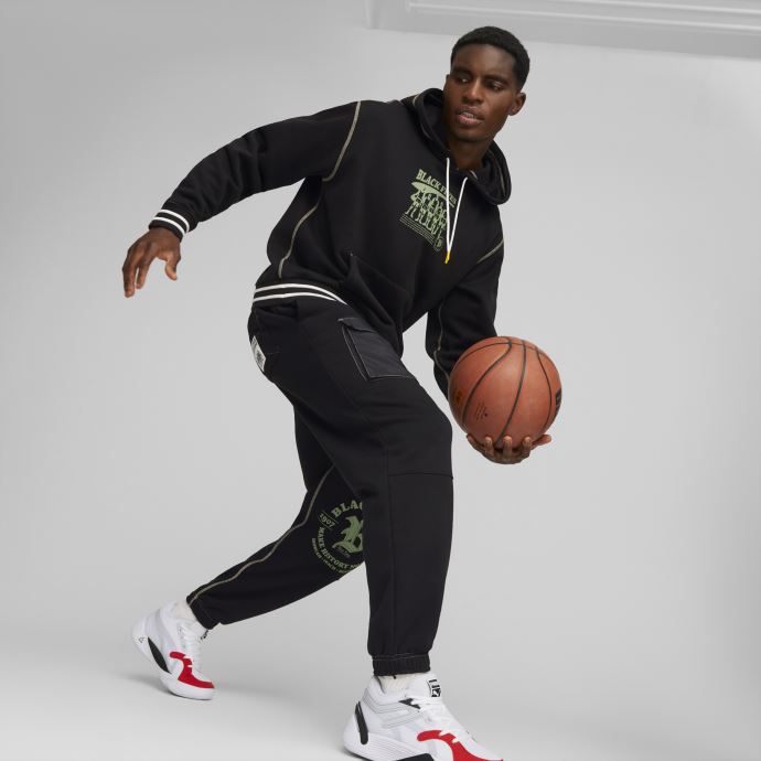Puma Canada X Black Fives Sweat à Capuche De Basketball Hommes Noir
