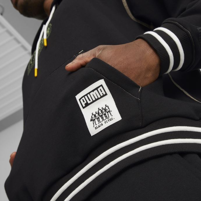 Puma Canada X Black Fives Sweat à Capuche De Basketball Hommes Noir
