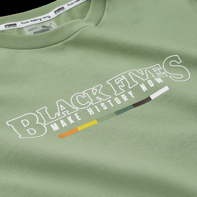 Puma Canada X Black Fives Sweat-shirt De Basket-ball à Manches Longues Hommes Vert Poussiéreux
