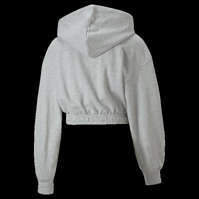 Sweat à Capuche Court Classics Femme Gris Clair Chiné Puma Canada