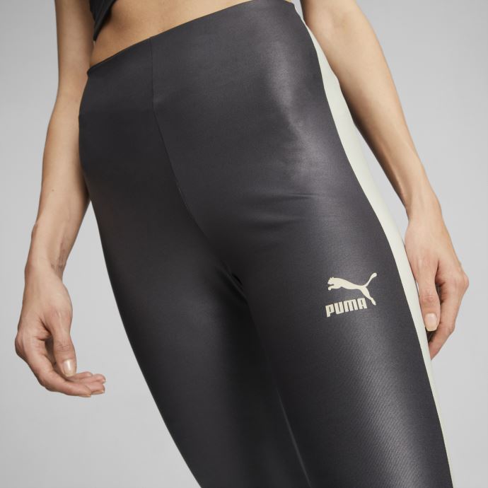 Legging Taille Haute Puma Canada T7 Shiny Femme Noir-pristine
