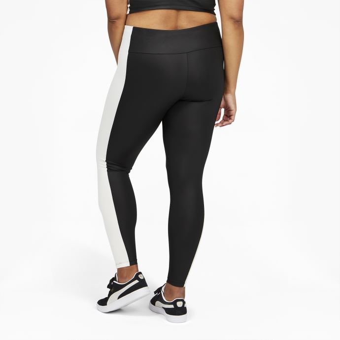 Legging Taille Haute Puma Canada T7 Shiny Femme Pl Noir-pristine