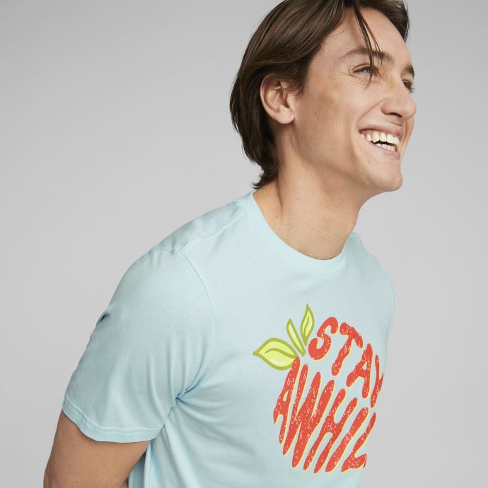 Puma Canada Light Aqua Summer Squeeze T-shirt Graphique Pour Hommes