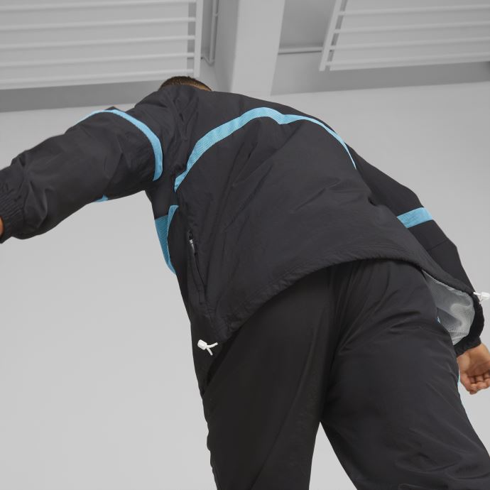 Veste De Basketball Puma Canada Melo Clyde Noir-sunset Glow Pour Homme