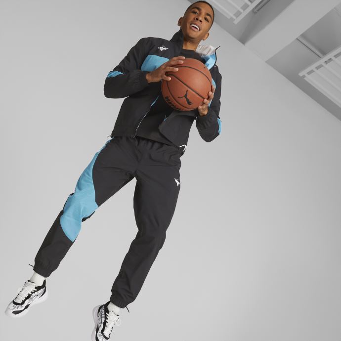 Veste De Basketball Melo Clyde Black-sunset Glow Pour Homme Puma Canada
