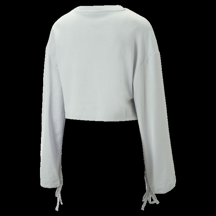 Classics Robe à Manches Rouchées Et Col Ras Du Cou Femme Puma Canada Gris Platine