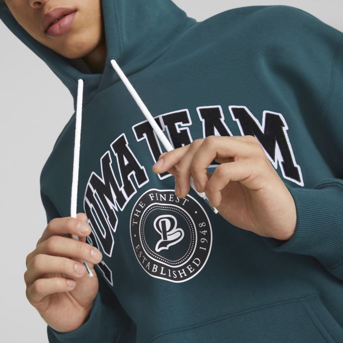 Puma Canada Team Sweat à Capuche Polaire Hommes Varsity Green
