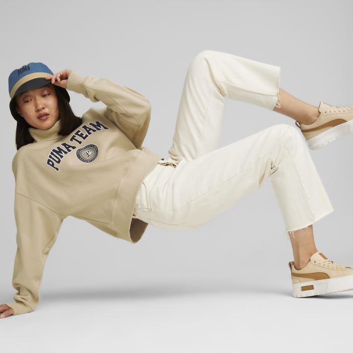 Puma Canada Team Sweat Polaire Décontracté Femme Sable Clair
