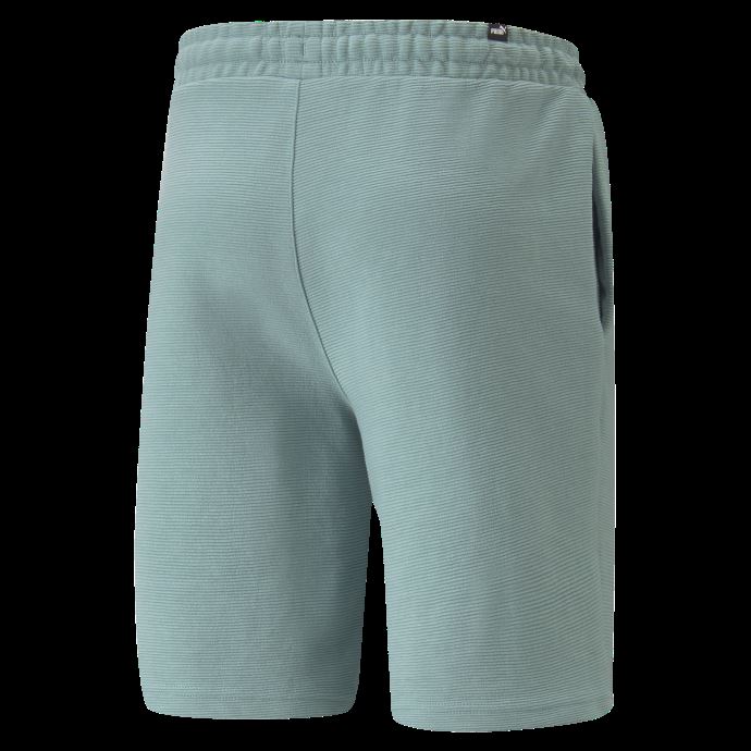 Logo Brodé Short En Maille Texturé Homme Puma Canada Mineral Blue