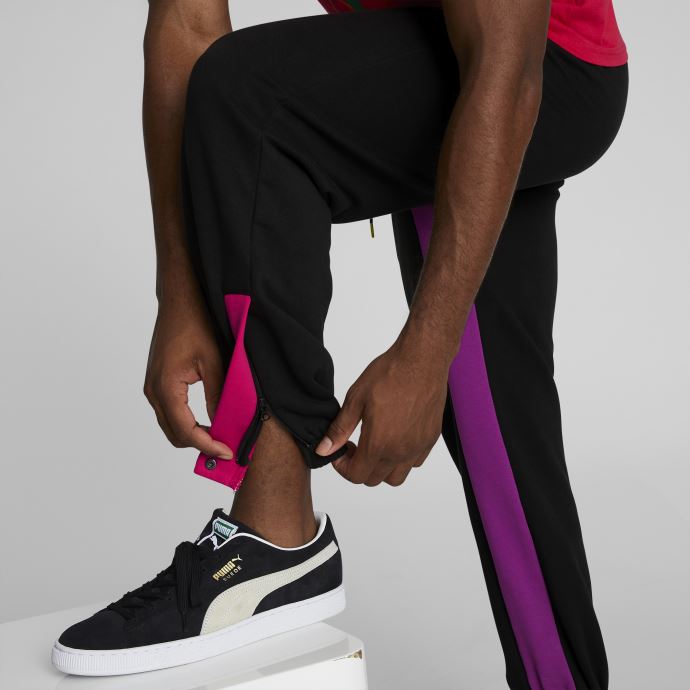 Ski Club Pantalon De Survêtement Color Block Homme Puma Canada Coton Noir