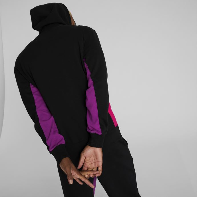 Puma Canada Ski Club Sweat à Capuche Color Block Homme Coton Noir