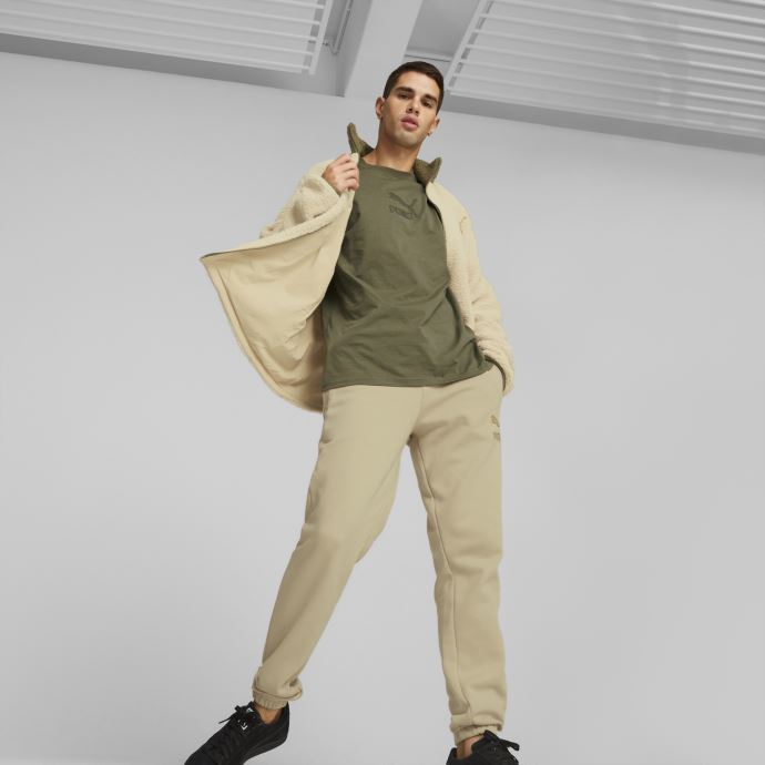 Puma Canada Classics Veste Sherpa Hommes Sable Clair