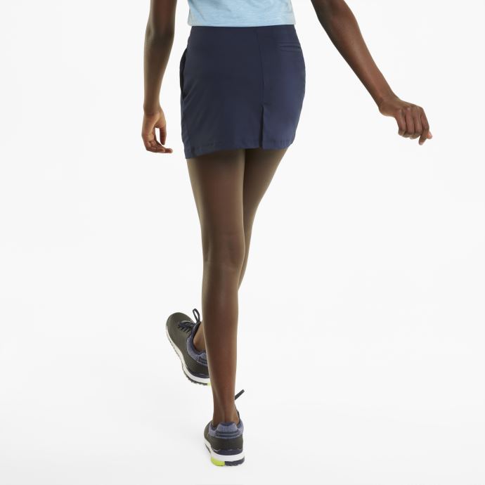 Puma Canada Marine Blazer Golf Jupe En Tricot Solide Pour Filles