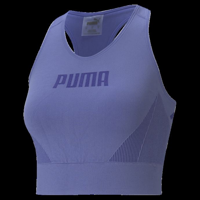 Haut De Soutien-gorge Puma Canada Evostripe Evoknit Bleu Brumeux Pour Femmes
