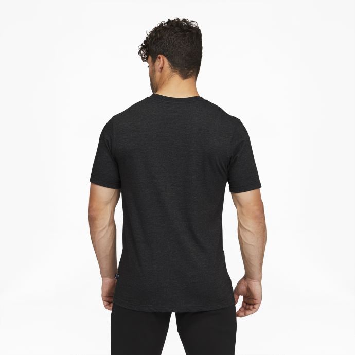 Puma Canada Essentials T-shirt Chiné Pour Hommes Black-harbor Mist