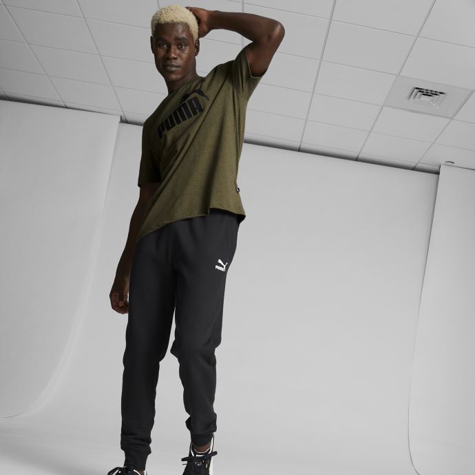 T-shirt Chiné Puma Canada Essentials Olive Profonde Pour Hommes