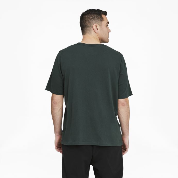 Green Gables-white Puma Canada Essentials T-shirt à Logo Pour Homme Bt