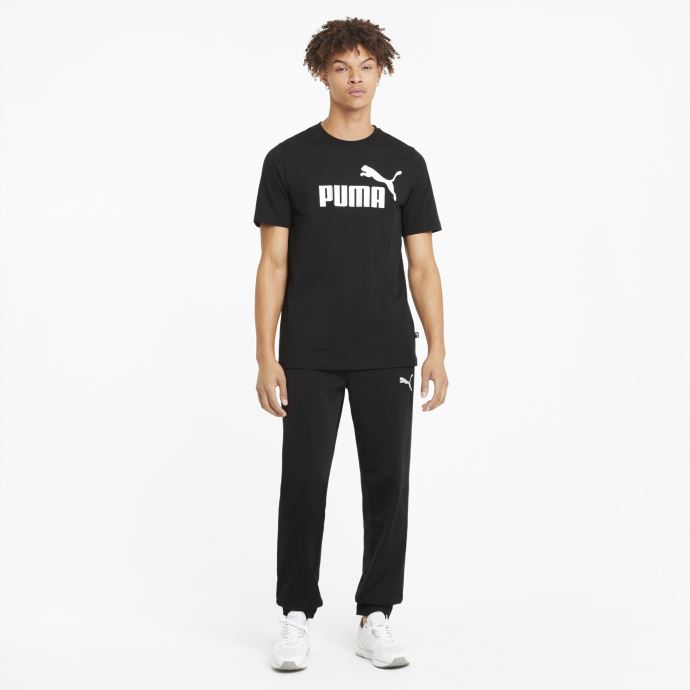 T-shirt Logo Essentials Noir Pour Hommes Puma Canada
