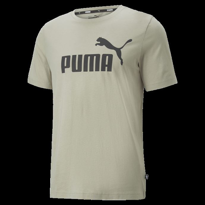 T-shirt Puma Canada Gris Caillou Essentials Logo Pour Hommes
