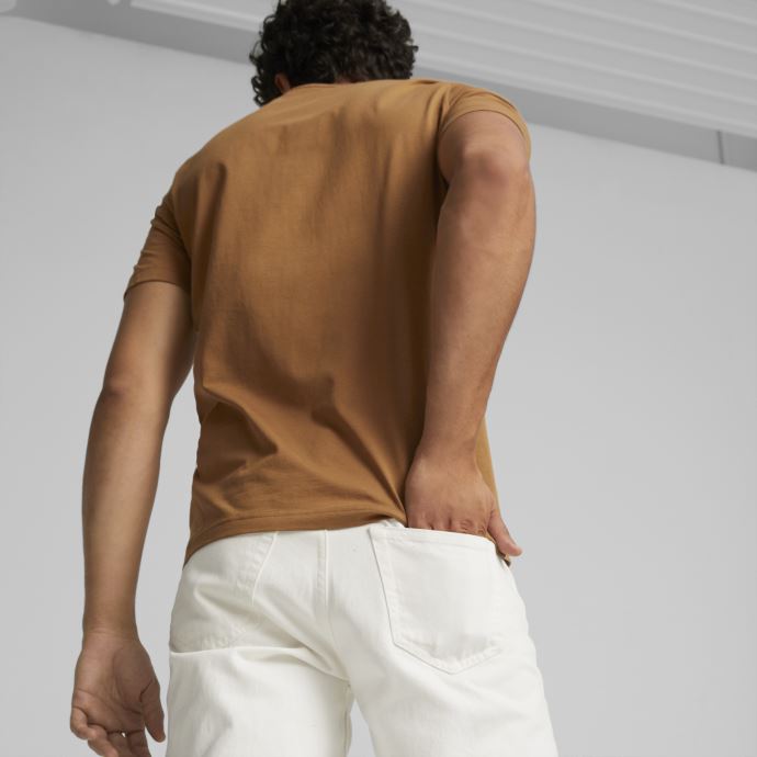 Tee Shirt Desert Tan Essentials Logo Homme Puma Canada