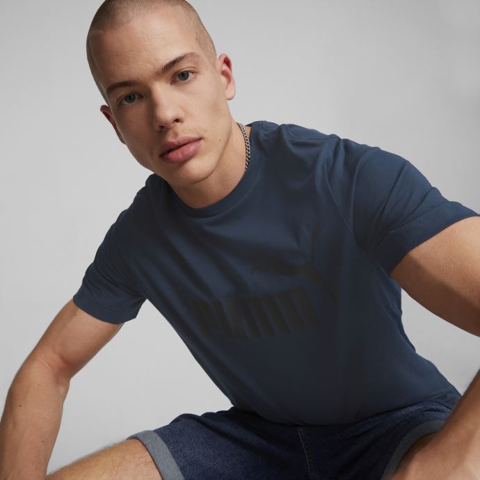 T-shirt Puma Canada Essentials Logo Bleu Marine Pour Homme
