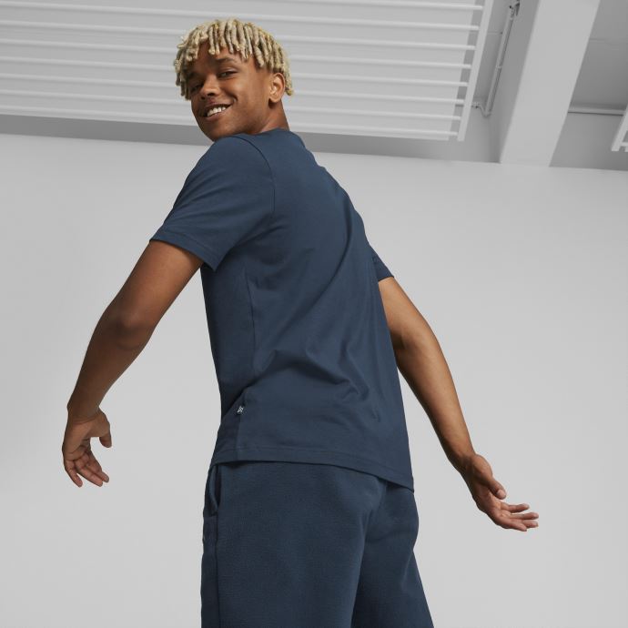 T-shirt Essentials Petit Logo Pour Hommes Bleu Marine Puma Canada