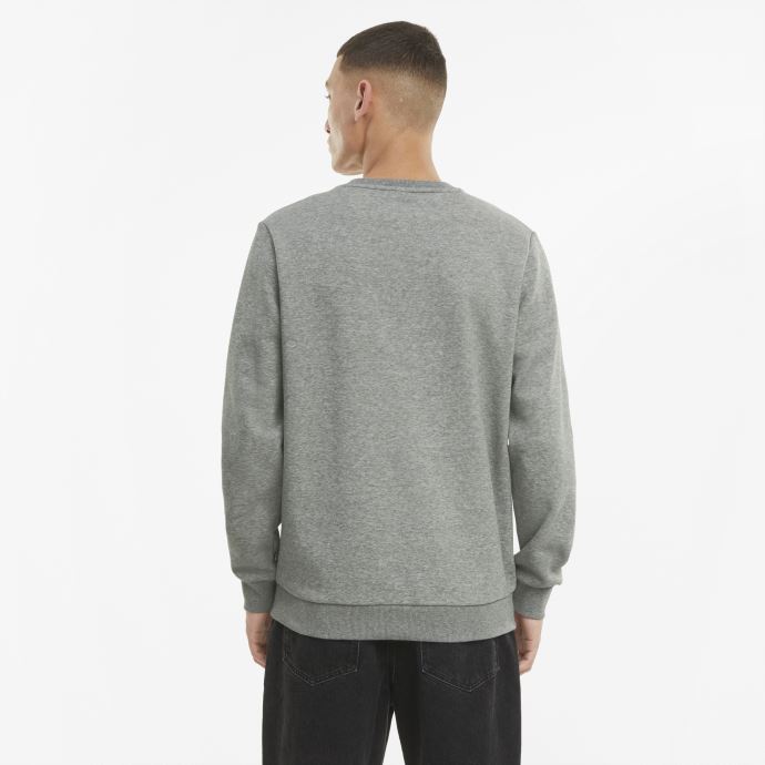 Pull Gris Moyen Chiné Essentials Gros Logo Ras Du Cou Pour Hommes Puma Canada