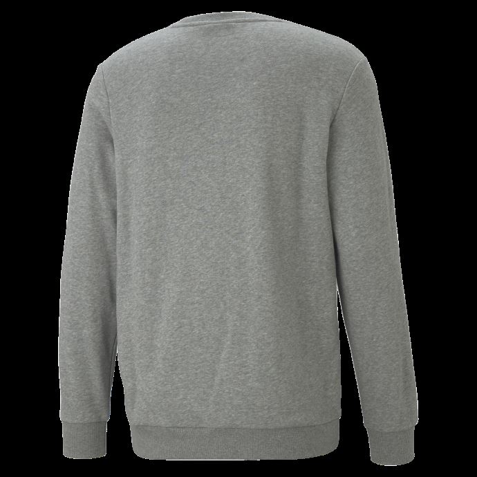 Puma Canada Gris Moyen Heather Essentials Chandail à Gros Logo Pour Hommes