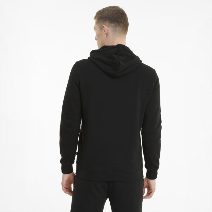 Sweat à Capuche Puma Canada Essentials Noir Avec Logo Zip Intégral Pour Hommes