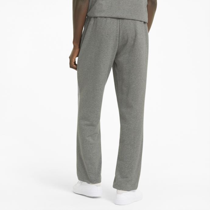 Pantalon De Survêtement Homme Essentials Logo Puma Canada Gris Moyen Chiné