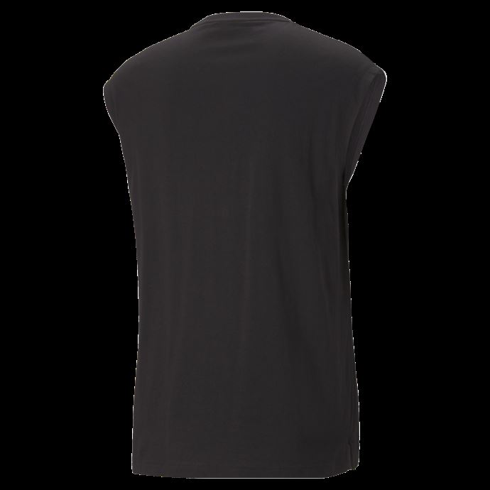 T-shirt Essentiel Sans Manches Pour Hommes Noir Puma Canada