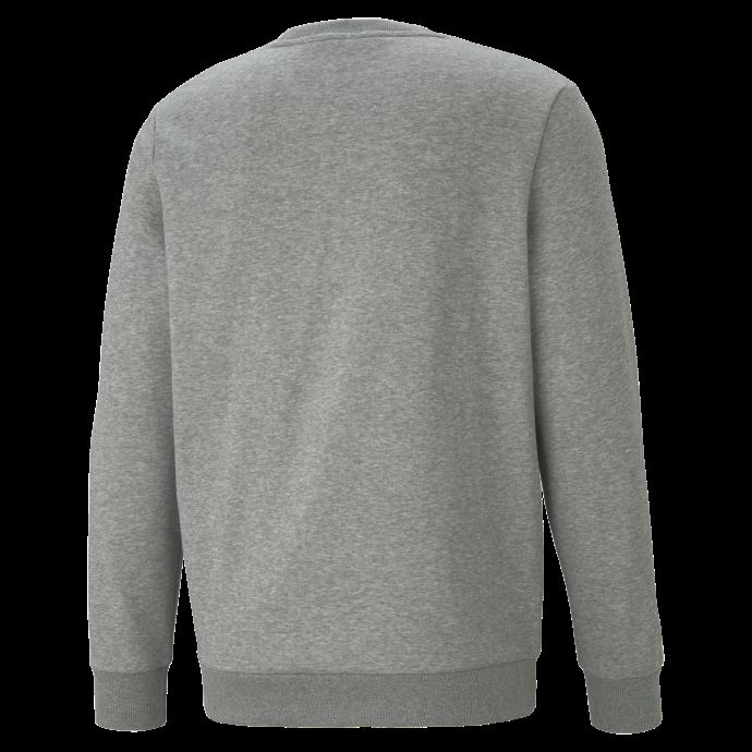 Puma Canada Gris Moyen Chiné Essentials+ Chandail Bicolore à Gros Logo Pour Hommes