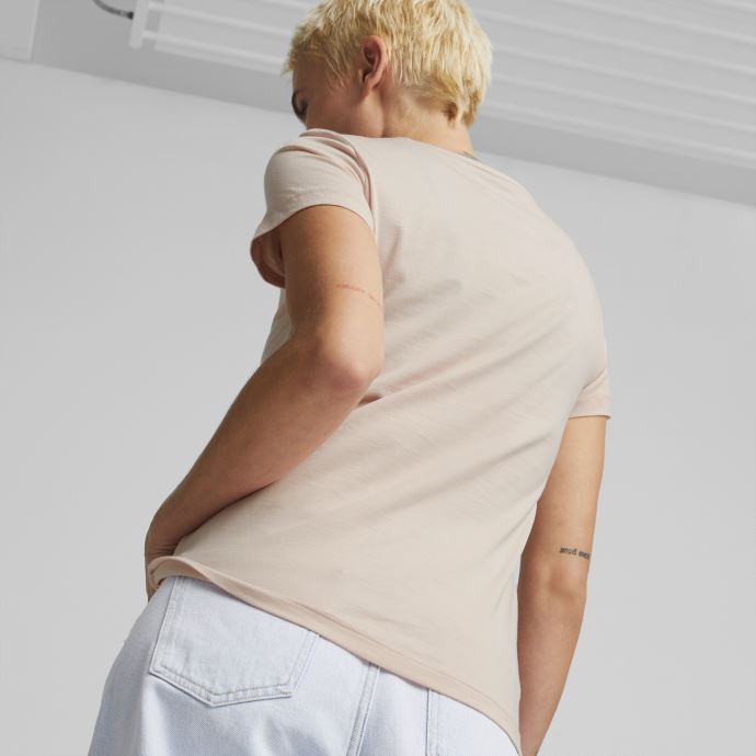 T-shirt Puma Canada Rose Quartz Essentials Logo Pour Femme